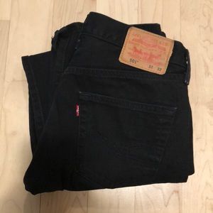 Levi 501 Black Jeans
